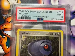 2004 Pokemon ~ e-League Promo ~ Winner ~ Beldum #22 ~ PSA 9 MINT - Image 2