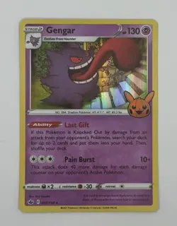 Gengar #57/198 2021 Sword & Shield - Chilling Reign - Trick or Trade Pokemon NM - Image 1