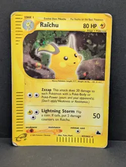 Raichu H25/H32 Skyridge Holo Foil Rare Pokemon TCG Nintendo Pikachu e-reader - Image 1