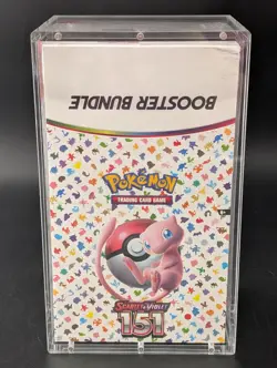 Pokemon 151 SV3.5 Booster Bundle Display Factory Sealed Case W/Acrylic Case - Image 1