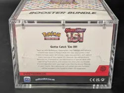 Pokemon 151 SV3.5 Booster Bundle Display Factory Sealed Case W/Acrylic Case - Image 3