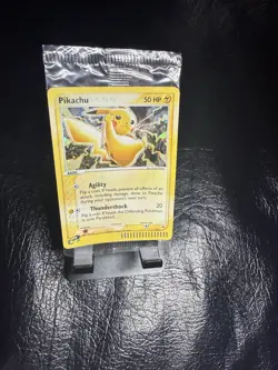 SEALED SWIRL 2003 POKEMON PIKACHU 12 holo black star promo & Meowth 13 - Image 5