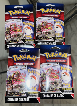 Pokemon 25 Card Pack 1 Foil Guaranteed NEW SEALED Lot Of 4 Packs Sealed - Image 1