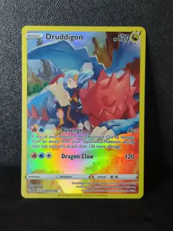 2022 Pokemon Silver Tempest DRUDDIGON TG09/TG30 Ultra Rare - Image 1