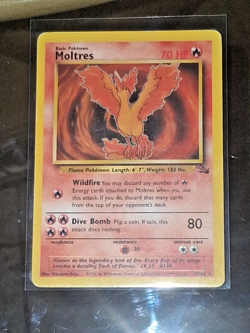 🔥1995 Pokemon TCG WOTC Moltres 27/62 Fossil Regular Vintage - Image 1