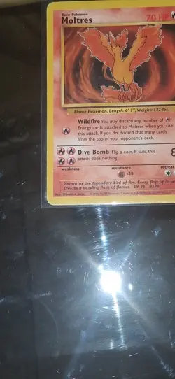 🔥1995 Pokemon TCG WOTC Moltres 27/62 Fossil Regular Vintage - Image 2