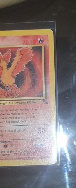 🔥1995 Pokemon TCG WOTC Moltres 27/62 Fossil Regular Vintage - Image 4