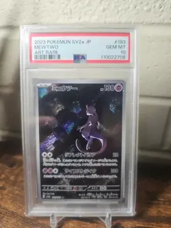 Pokemon TCG Mewtwo Art Rare 183/165 Japanese 151 SV2a PSA 10 - Image 1