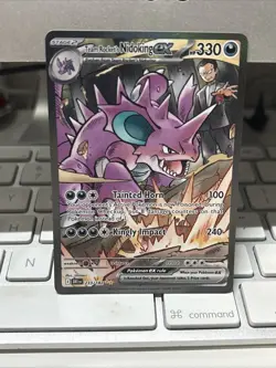Pokemon TCG Team Rockets Nidoking EX 233/182 Destined Rivals - Image 1