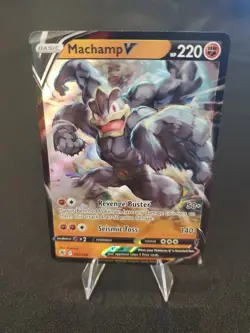 Pokemon TCG Astral Radiance 072/189 - Machamp V - Ultra Rare - NM - Image 1