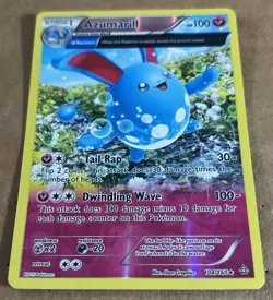 Pokemon TCG Azumarill 104/160 Holo Rare XY Primal Clash - Image 2