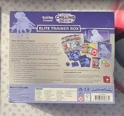 Pokemon TCG Chilling Reign Elite Trainer Box ETB Shadow Rider Art Factory Sealed - Image 2