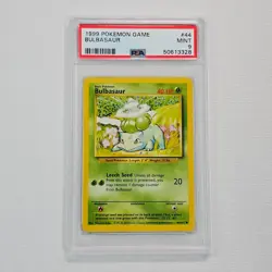 PSA 9 MINT 1999 POKEMON GAME BASE BULBASAUR #44/102 @7F - Image 1