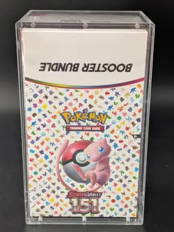 Pokemon 151 SV3.5 Booster Bundle Display Factory Sealed Case W/Acrylic Case - Image 1