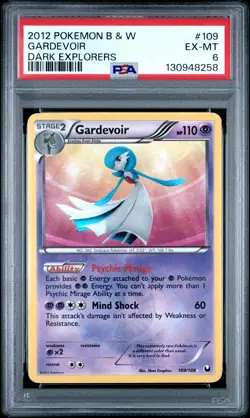2012 POKEMON B&W DARK EXPLORERS #109 GARDEVOIR PSA 6 - Image 1