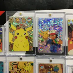 Lot of 10 Holo Prism Foil Japanese Pokemon Vending Stickers CHARIZARD ASH 360s - Image 3