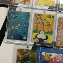 Lot of 10 Holo Prism Foil Japanese Pokemon Vending Stickers CHARIZARD ASH 360s - Image 5