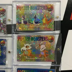 Lot of 6 Holo Prism Foil Japanese Pokemon Vending Stickers Meowth Cubone 1200s - Image 3