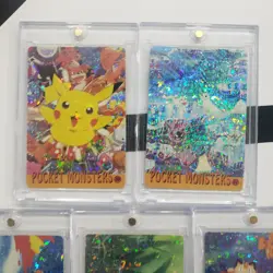 Lot of 5 Holo Prism Foil Japanese Pokemon Vending Stickers MEW CHARIZARD PIK 30s - Image 2