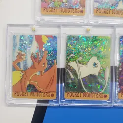 Lot of 5 Holo Prism Foil Japanese Pokemon Vending Stickers MEW CHARIZARD PIK 30s - Image 3