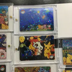 Lot of 10 Holo Prism Foil Japanese Pokemon Vending Stickers Charizard Jiggl 370s - Image 3