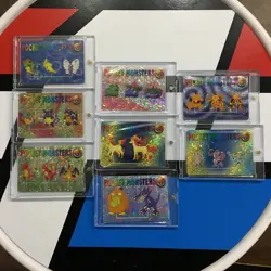 Lot 8 Holo Prism Foil Japanese Pokemon Vending Stickers Bulbasaur Charizard 1191 - Image 1