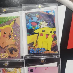 Lot of 9 Holo Prism Foil Japanese Pokemon Vending Stickers TEAM ROCKET+ 270s - Image 3