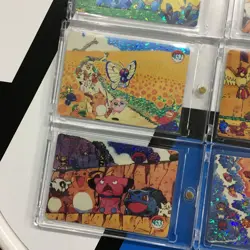 Lot of 10 Holo Prism Foil Japanese Pokemon Vending Stickers Meowth 450s - Image 3