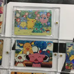 Lot of 10 Holo Prism Foil Japanese Pokemon Vending Stickers Meowth 450s - Image 4