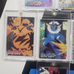 Lot of 6 Holo Prism Foil Japanese Pokemon Vending Stickers Eevee Vaporeon 280s - Image 3