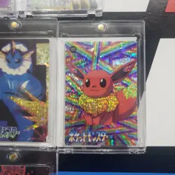 Lot of 6 Holo Prism Foil Japanese Pokemon Vending Stickers Eevee Vaporeon 280s - Image 4