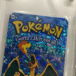 Vintage Pokemon US Vending Machine Sticker CHARIZARD 006 +Sleeve Acrylic Display - Image 2