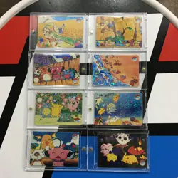 Lot of 8 Holo Prism Foil Japanese Pokemon Vending Stickers Snubbull 380s - Image 1