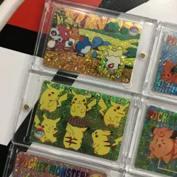 Lot 9 Holo Prism Foil Japanese Pokemon Vending Stickers Vulpix Ninetales 1180s+ - Image 2