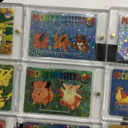 Lot 9 Holo Prism Foil Japanese Pokemon Vending Stickers Vulpix Ninetales 1180s+ - Image 4