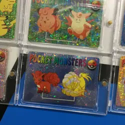 Lot 9 Holo Prism Foil Japanese Pokemon Vending Stickers Vulpix Ninetales 1180s+ - Image 5