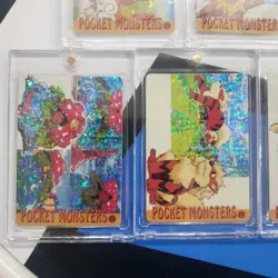 Lot of 9 Holo Prism Foil Japanese Pokemon Vending Stickers CHARIZARD 11 - 19 - Image 5