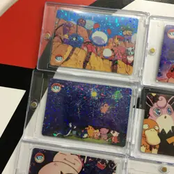 Lot of 7 Holo Prism Foil Japanese Pokemon Vending Stickers ASH PIKACHU 430s - Image 2