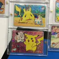 Lot of 8 Holo Prism Foil Japanese Pokemon Vending Stickers PIKACHU 380-90s - Image 4