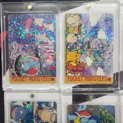 Lot of 8 Holo Prism Foil Japanese Pokemon Vending Stickers PIKACHU ASH XMAS 20s - Image 2