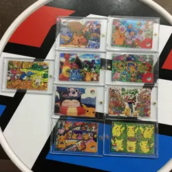 Lot of 9 Holo Prism Foil Japanese Pokemon Vending Stickers Charizard Snorlax 460 - Image 1