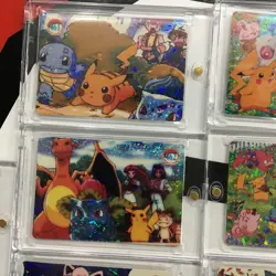 Lot of 9 Holo Prism Foil Japanese Pokemon Vending Stickers Charizard Snorlax 460 - Image 3