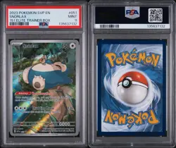 PSA 9 Snorlax 151 ETB Black Star Promo #051 English Pokemon Mint - Image 3