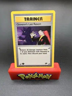 Pokemon TCG Giovanni's Last Resort 105/132 1st Edition Gym Challenge Regular -NM - Image 1