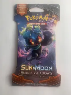 New Sealed Pokemon TCG Burning Shadows Booster Pack Sun and Moon Sleeved - Image 1