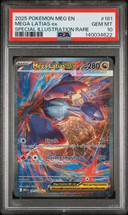 2025 POKEMON MEG EN-MEGA EVOLUTION #181 MEGA LATIAS EX PSA 10 - Image 1