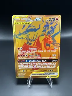 Pokemon Reshiram & Charizard GX SM247 Sm Holo - Image 1