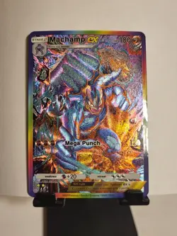 Pokemon Machamp Pocket TCG Custom Made Fan Art Holo With Texture - Image 1
