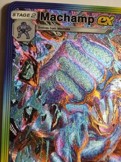 Pokemon Machamp Pocket TCG Custom Made Fan Art Holo With Texture - Image 2
