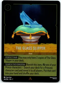 #44 The Glass Slipper - Rare COLD FOIL 2025 Disney Lorcana Archazia's Island - Image 1